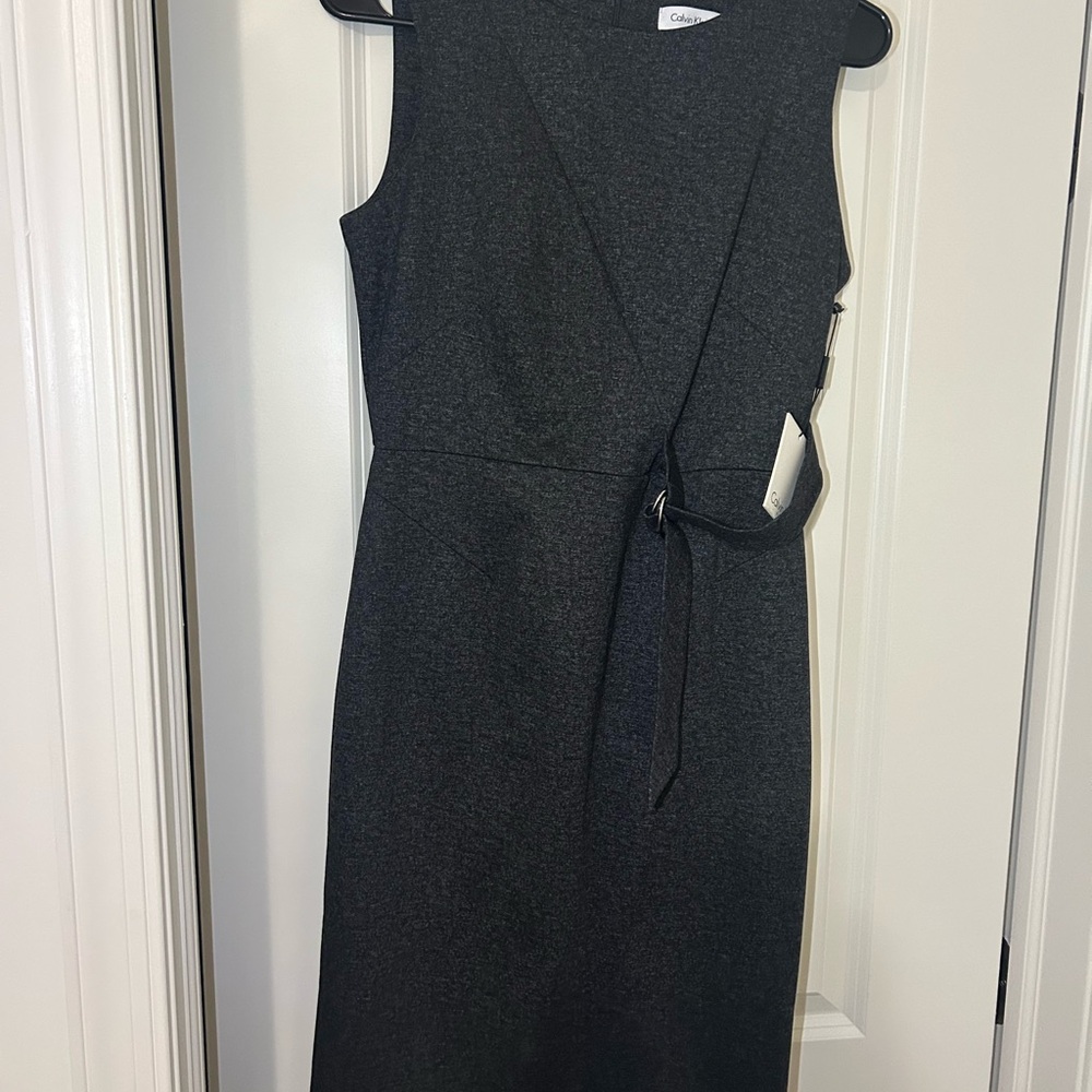 Calvin Klein Charcoal Midi Dress
